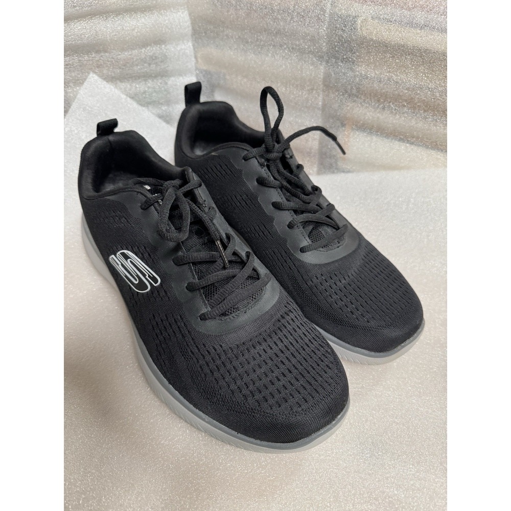 Skechers Dynamight 2.0 Rayhill Mens Black Charcoal Sneakers 16890 BKCC Size 10.5